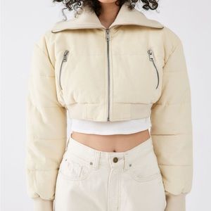 UO Cropped Puffer Jacket